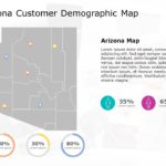 Arizona Map 6 PowerPoint Template & Google Slides Theme