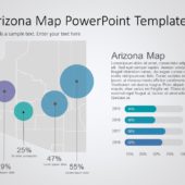 Arizona Powerpoint Map Arizona Map 2 PowerPoint Template