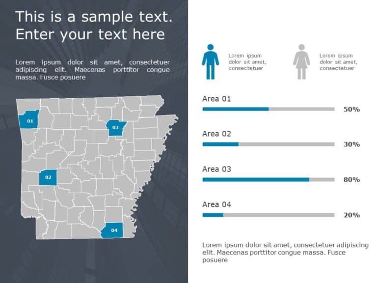 Arkansas Demographic Profile 9 PowerPoint Template & Google Slides Theme