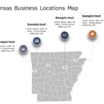 Arkansas Map 2 PowerPoint Template & Google Slides Theme