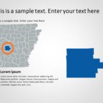 Arkansas Map 3 PowerPoint Template & Google Slides Theme