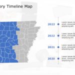Arkansas Map 5 PowerPoint Template & Google Slides Theme