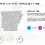 Arkansas Map 6 PowerPoint Template & Google Slides Theme