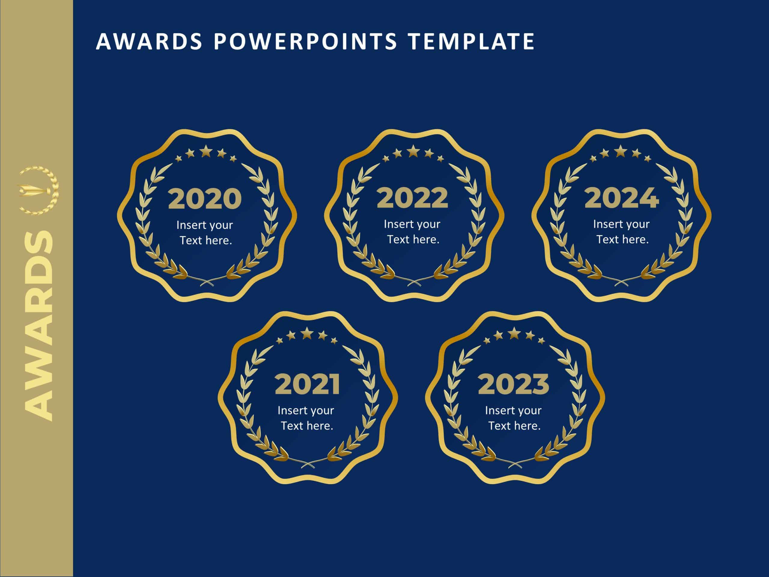 Awards Collection PowerPoint Template & Google Slides Theme
