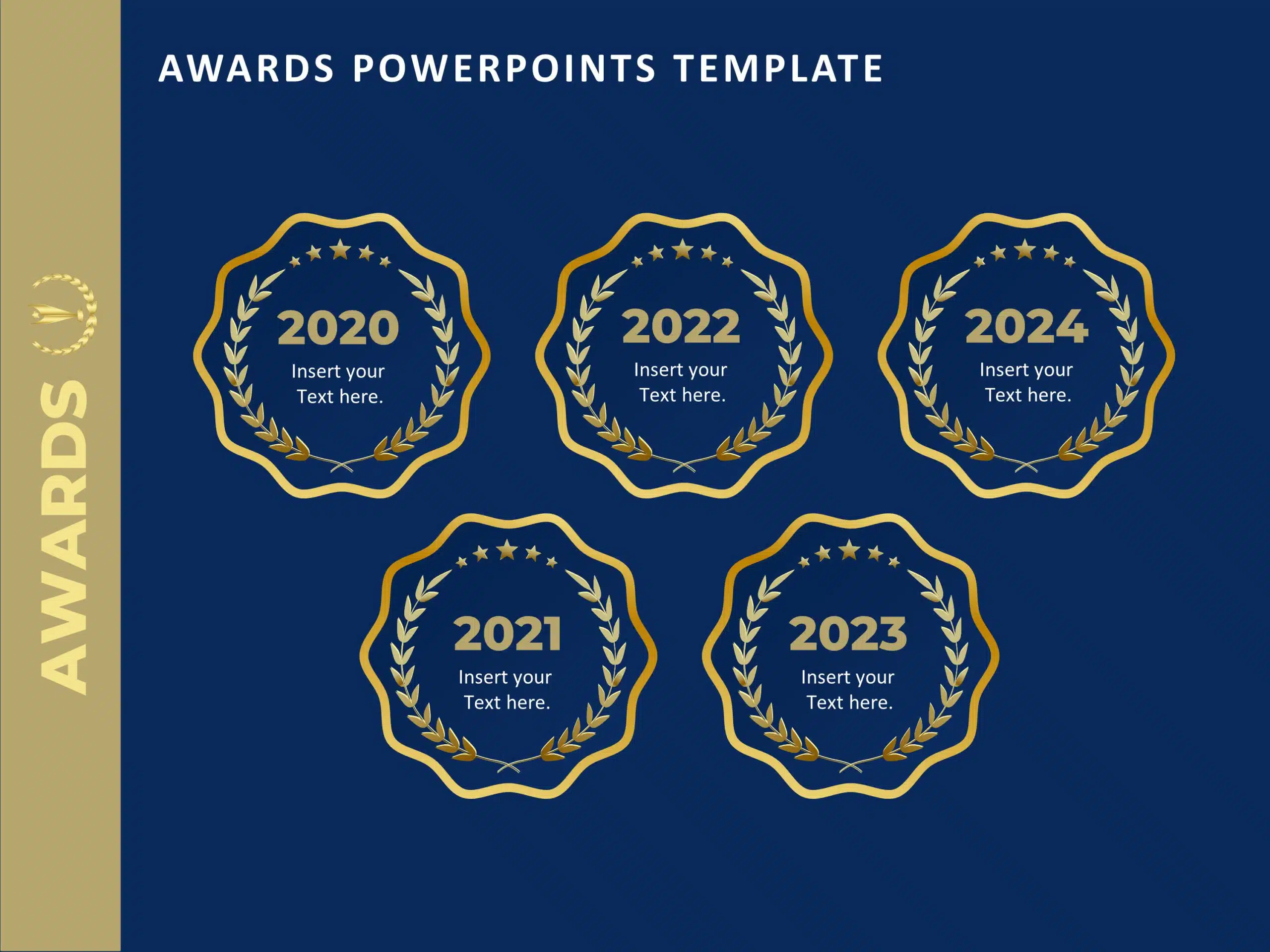 Awards Collection PowerPoint Template & Google Slides Theme