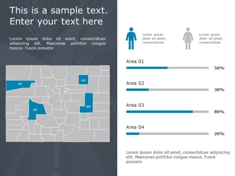 Colorado Demographic 9 PowerPoint Template