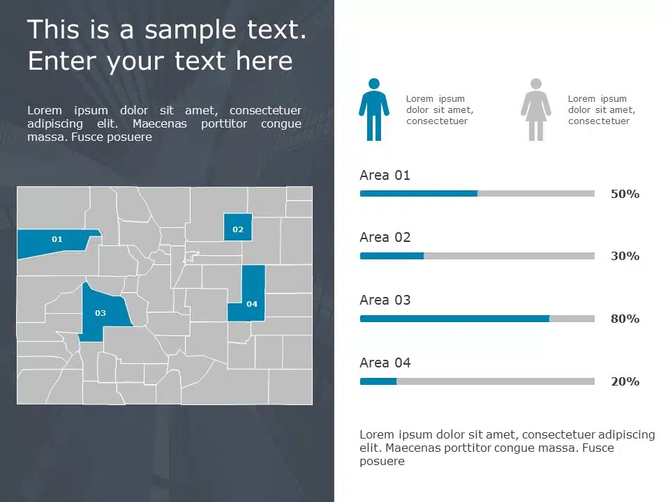 Colorado Demographic 9 PowerPoint Template & Google Slides Theme