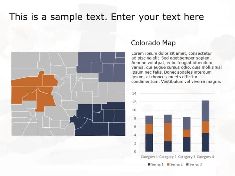 Colorado Map 1 PowerPoint Template & Google Slides Theme