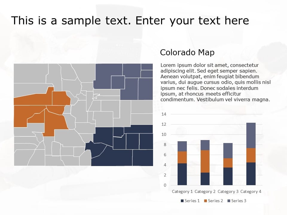 Colorado Map 1 PowerPoint Template