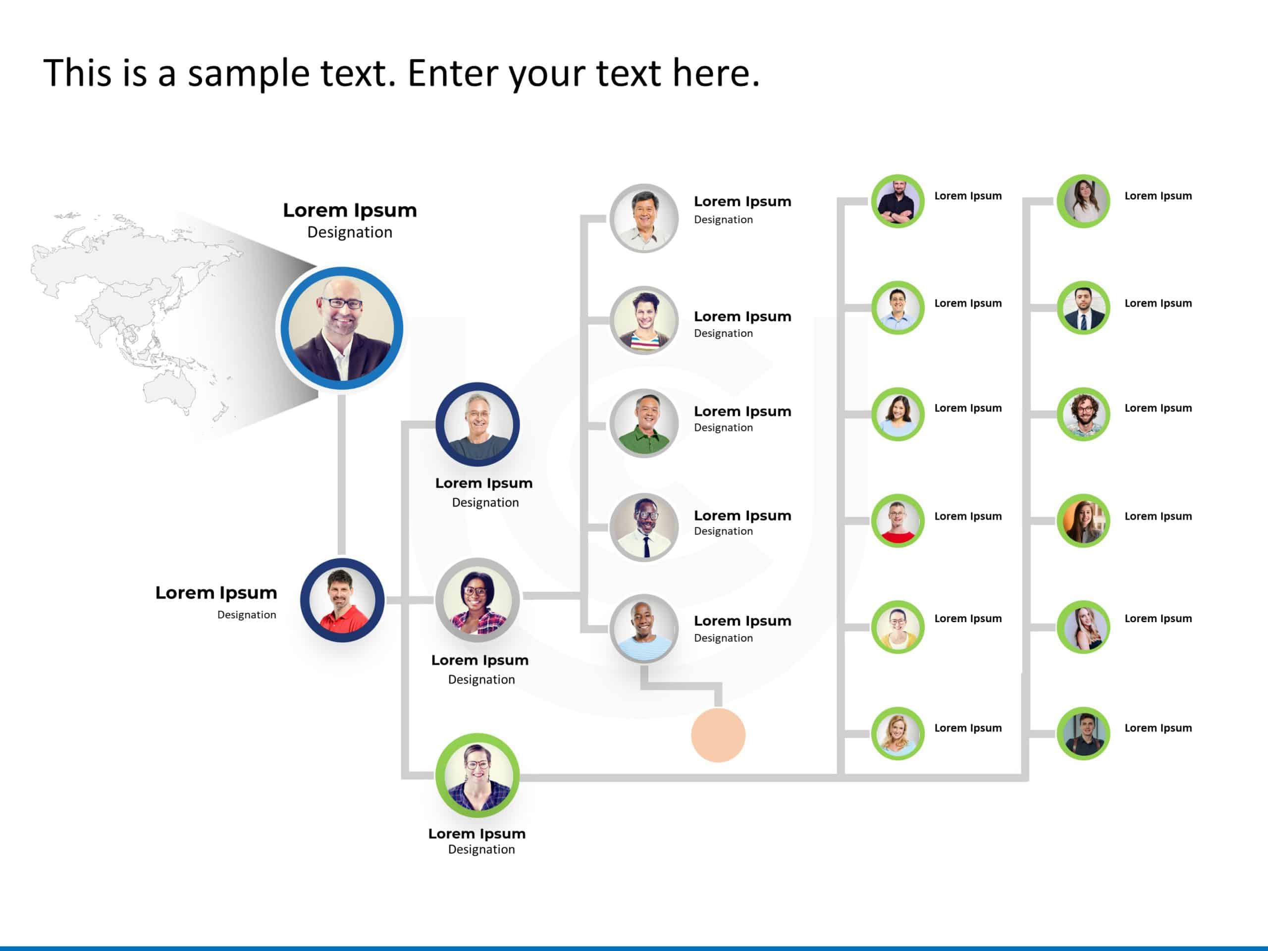 Company Org Chart PowerPoint Template & Google Slides Theme