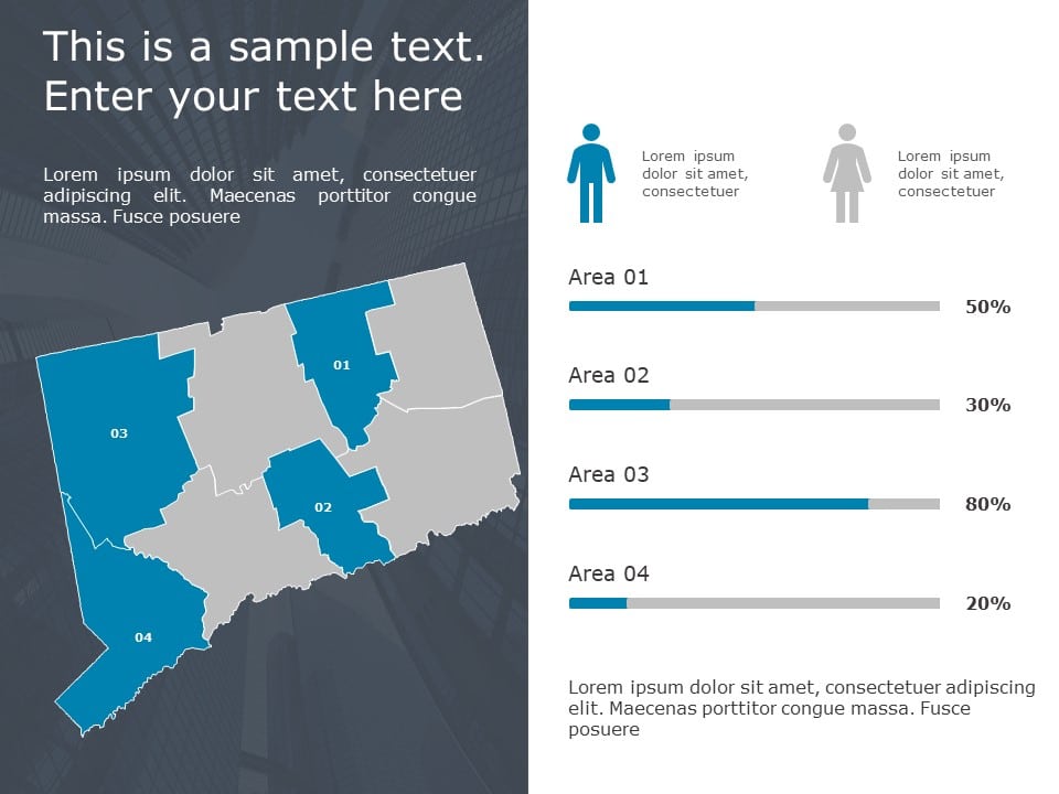 Connecticut Demographic 9 PowerPoint Template