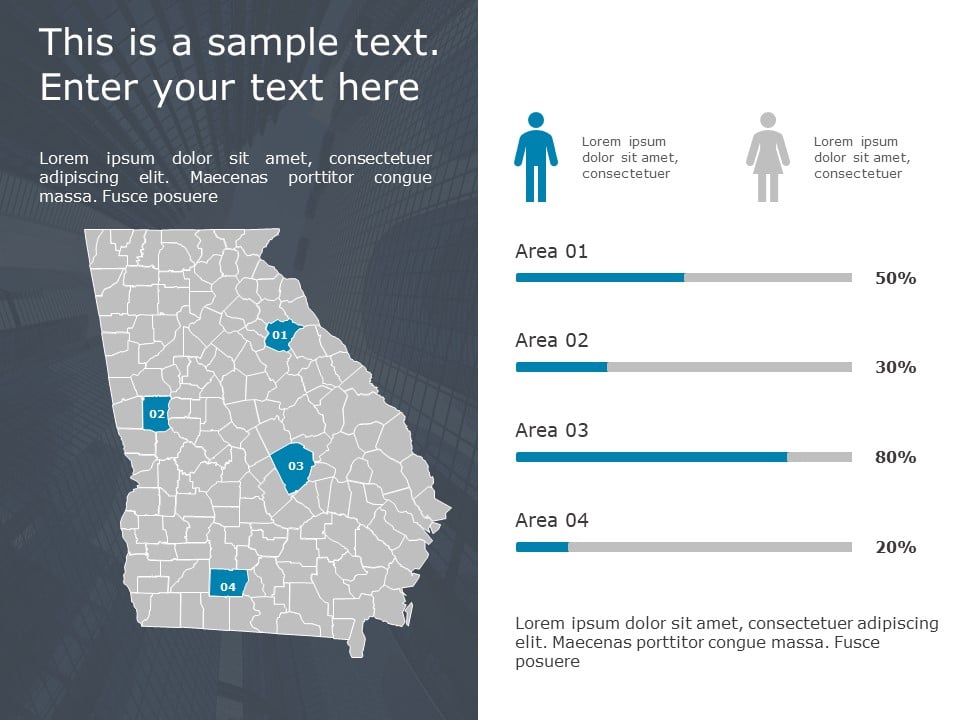 Georgia Demographic Profile 9 PowerPoint Template