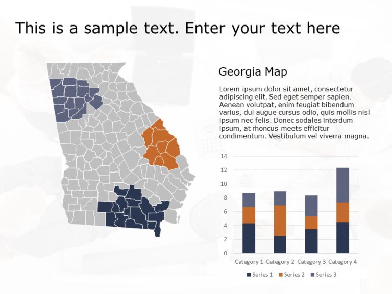 Georgia Map 1 PowerPoint Template & Google Slides Theme