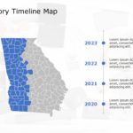 Georgia Map 5 PowerPoint Template & Google Slides Theme