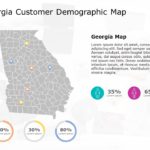 Georgia Map 6 PowerPoint Template & Google Slides Theme