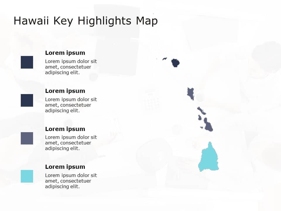 Hawaii Map 4 PowerPoint Template & Google Slides Theme
