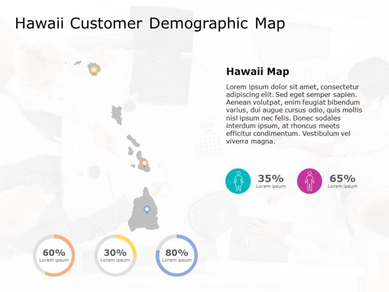 Hawaii Map 6 PowerPoint Template & Google Slides Theme
