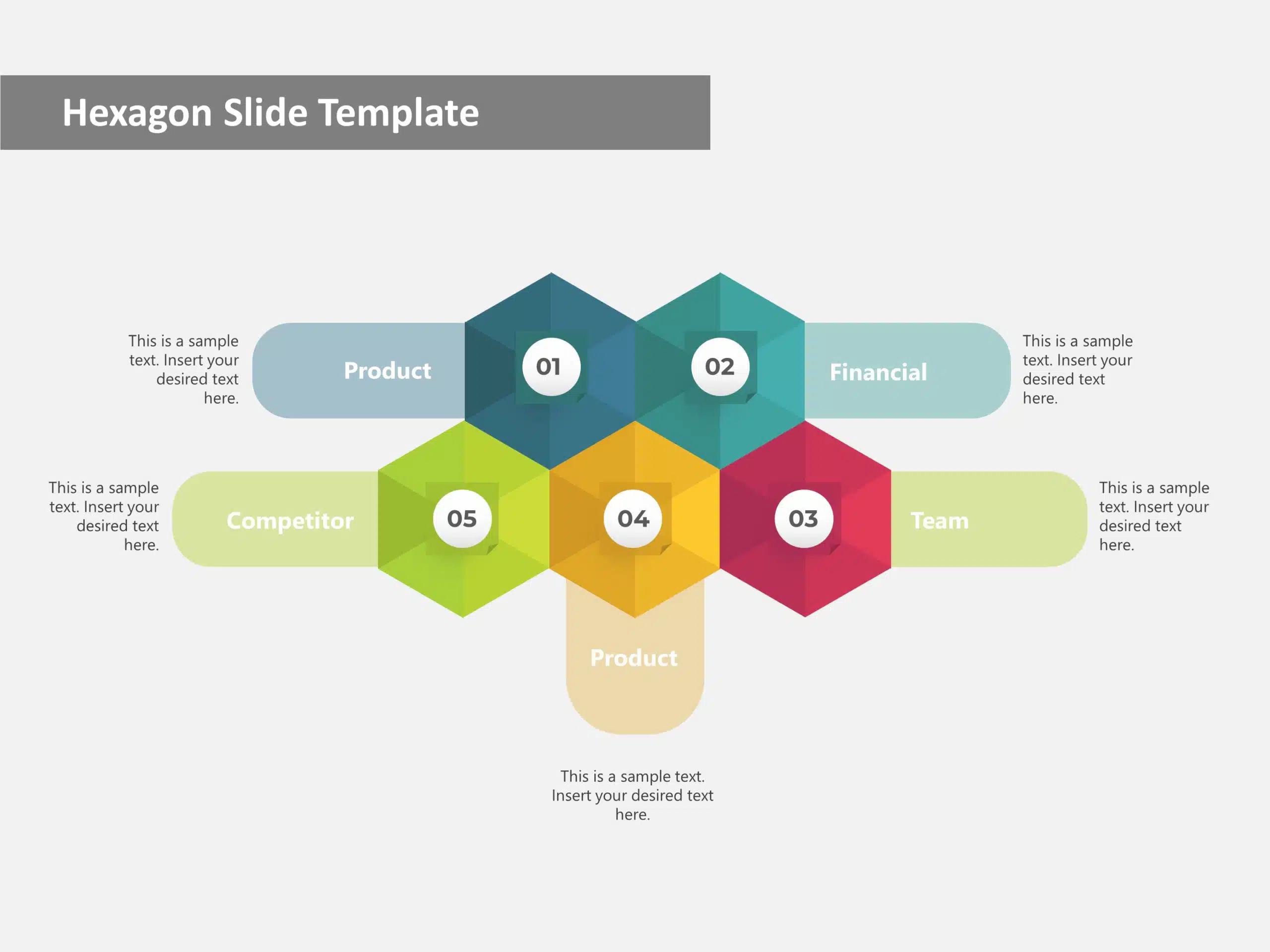 Hexagon Highlights PowerPoint Template & Google Slides Theme