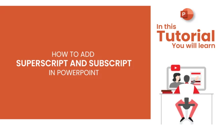 How to add superscript and subscript in PPT?