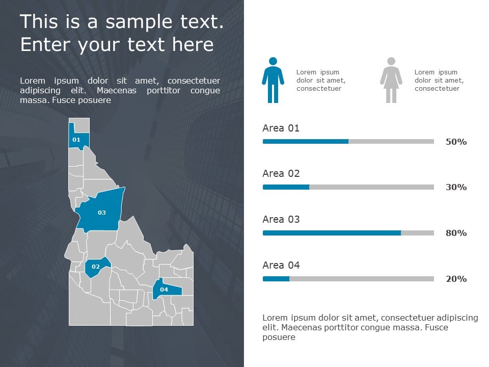 Idaho Demographic Profile 9 PowerPoint Template