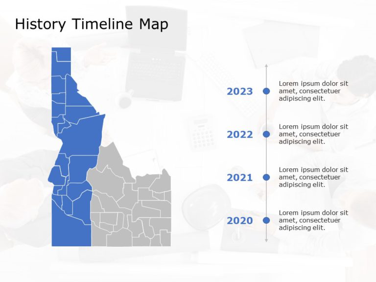 Idaho Map 5 PowerPoint Template & Google Slides Theme
