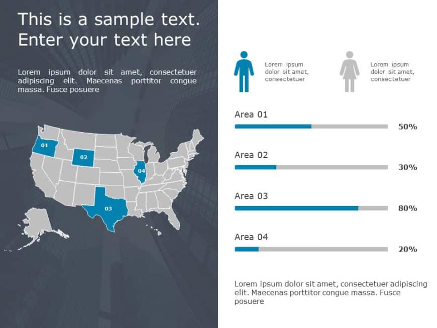 Illinois Demographic Profile 9 PowerPoint Template