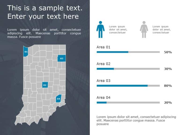 Indiana Demographic Profile 9 PowerPoint Template