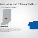 Indiana Map 3 PowerPoint Template & Google Slides Theme