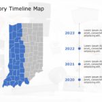 Indiana Map 5 PowerPoint Template & Google Slides Theme