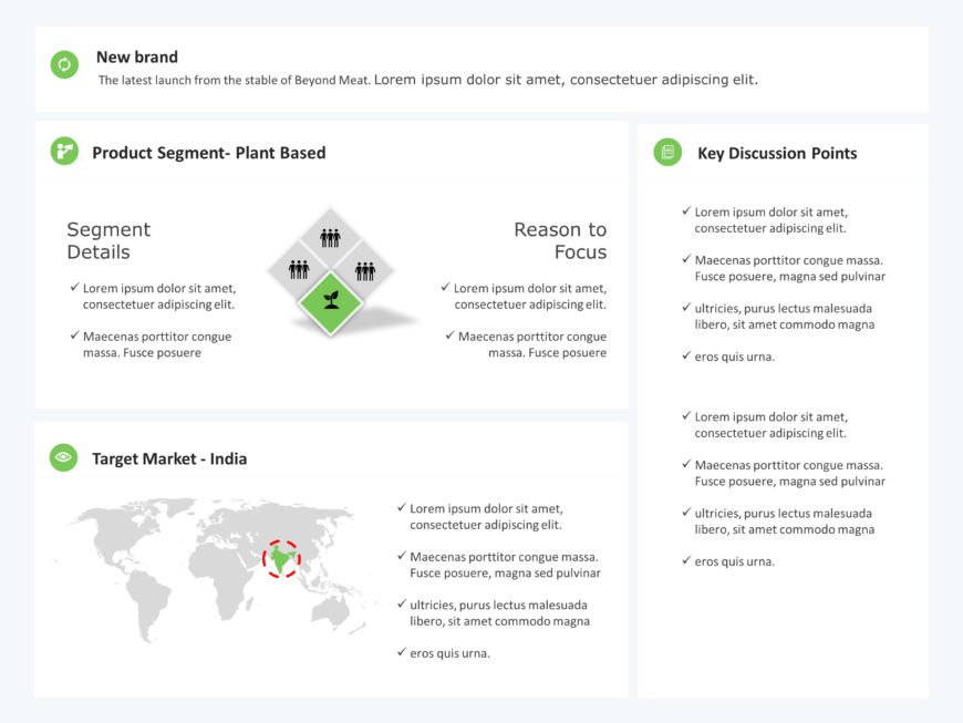 One Page Product Summary PowerPoint Template