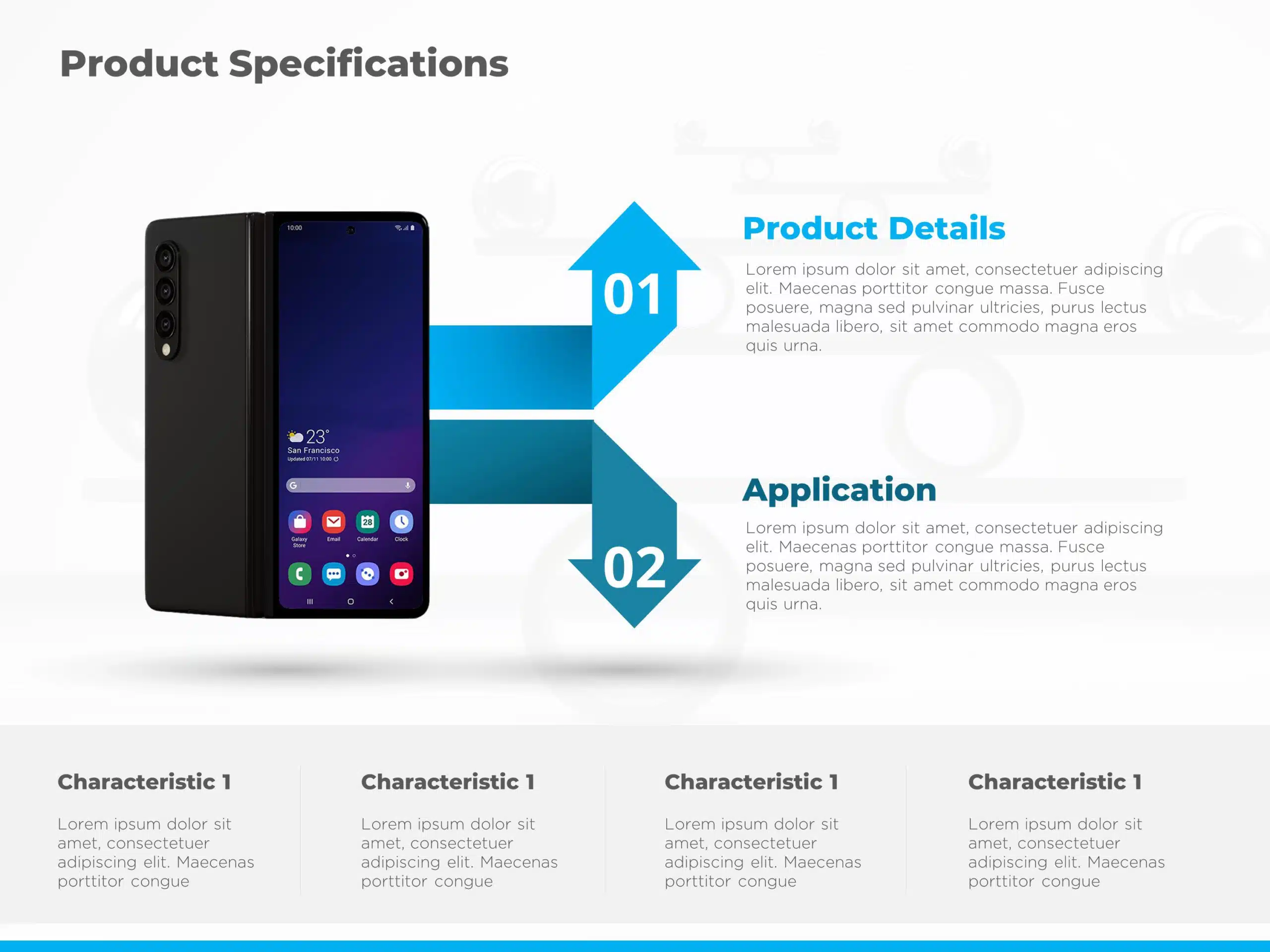 Product Specifications PowerPoint Template & Google Slides Theme