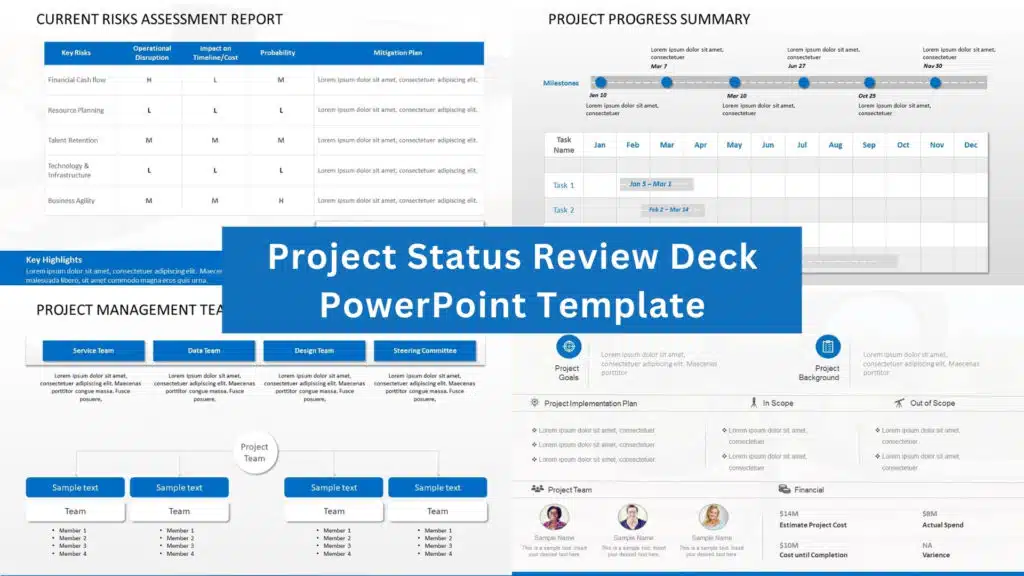 Project Status Review PowerPoint Template