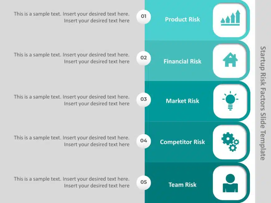 Startup Risk Factors PowerPoint Template