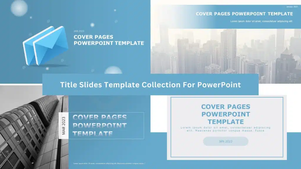 Shows Title Slides Template Collection For PowerPoint