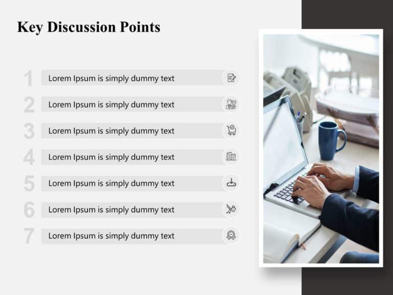 Agenda Topics PowerPoint Template