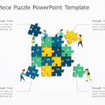Animated 16 Piece Puzzle PowerPoint Template & Google Slides Theme