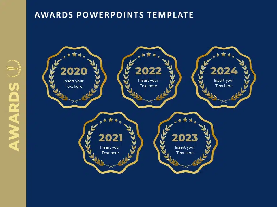 Animated Awards Collection PowerPoint Template & Google Slides Theme