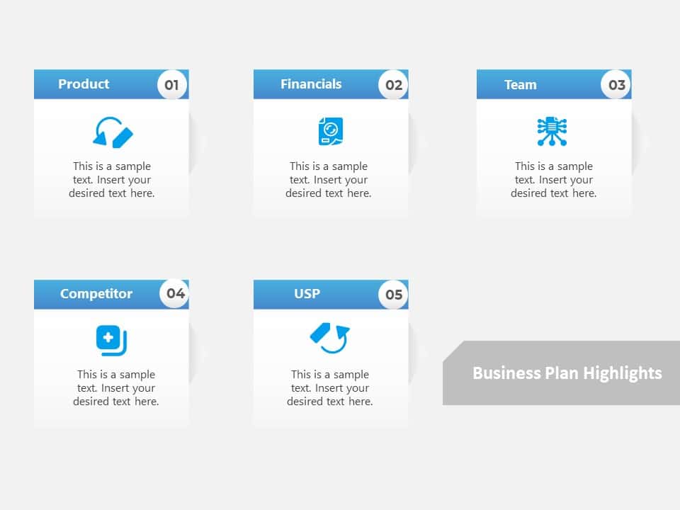 Animated Business Plan Summary PPT & Google Slides Theme