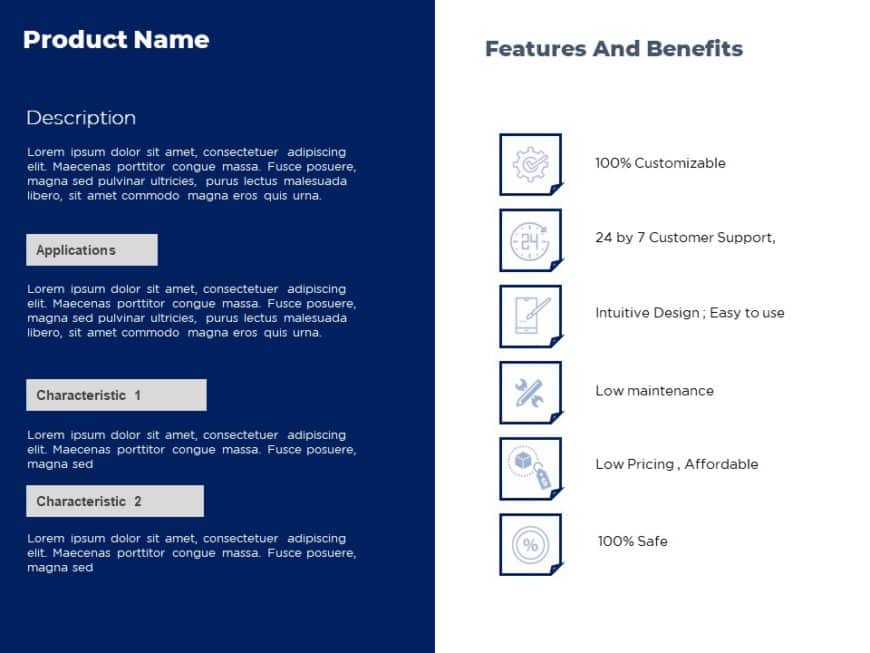 Animated Product Details PowerPoint Template