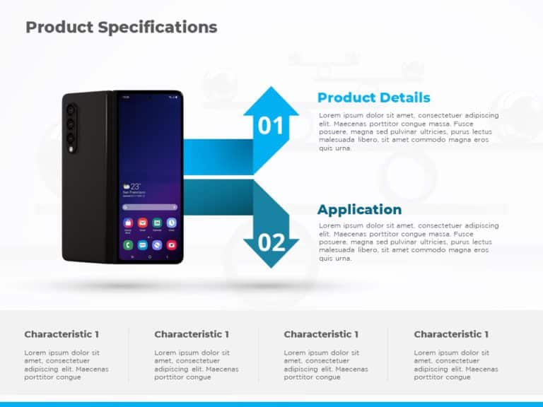 Animated Product Specifications PowerPoint Template & Google Slides Theme