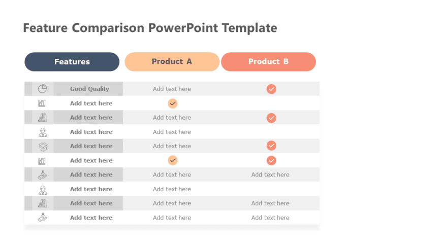 Feature Comparison PowerPoint Template