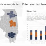 Illinois Map 1 PowerPoint Template & Google Slides Theme