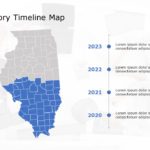 Illinois Map 4 PowerPoint Template & Google Slides Theme