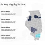 Illinois Map 6 PowerPoint Template & Google Slides Theme