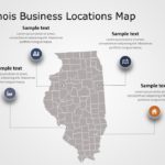 Illinois Map 7 PowerPoint Template & Google Slides Theme