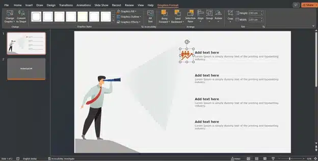 how to flip a shape in powerpoint