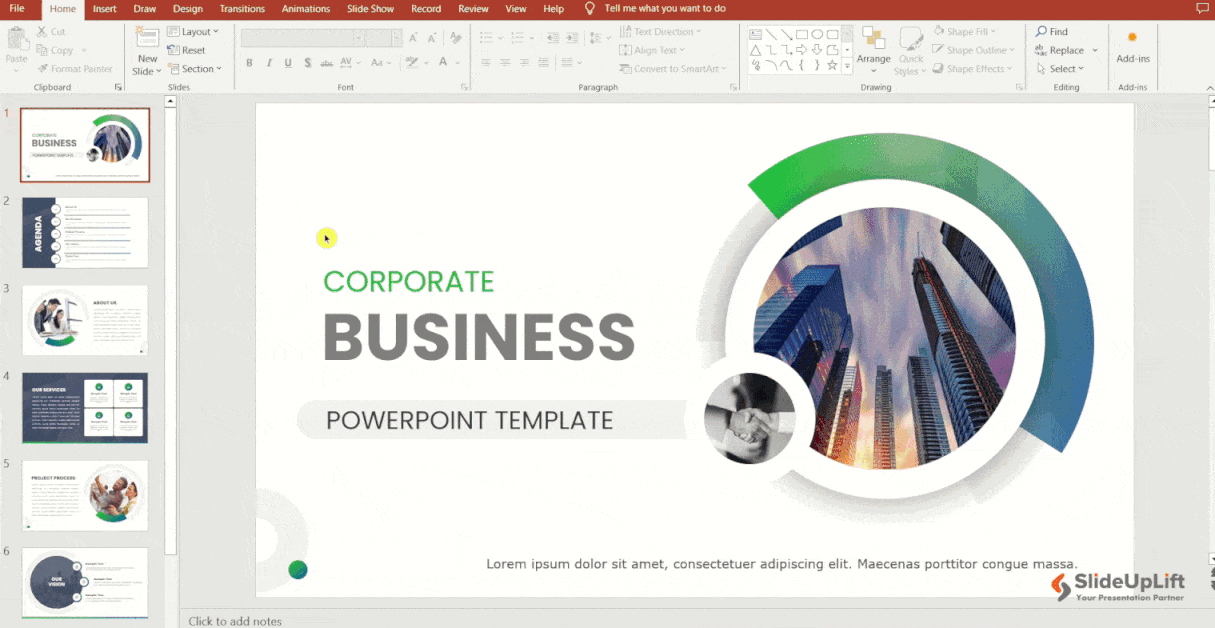 How to edit background graphics in powerpoint