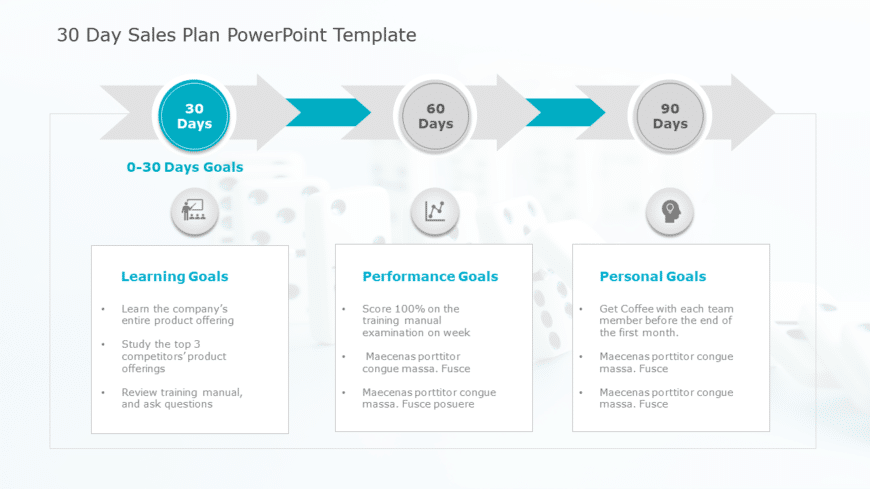 30 60 90 day sales plan 1 PowerPoint Template