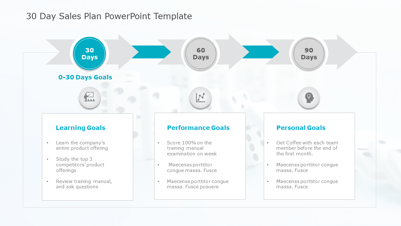 30 60 90 day sales plan 1 PowerPoint Template & Google Slides Theme