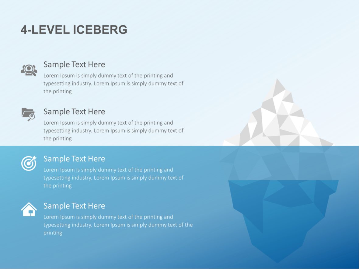 Free Iceberg Templates, Diagrams And Graphics For Presentations